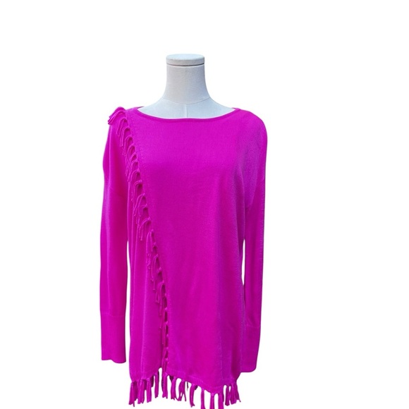 Lilly Pulitzer Emberly Sweater in Hot Pink- Size XS - Picture 1 of 9